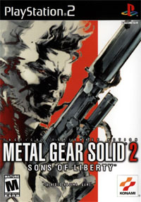 Metal Gear Solid 2 box art featuring Snake, not Raiden